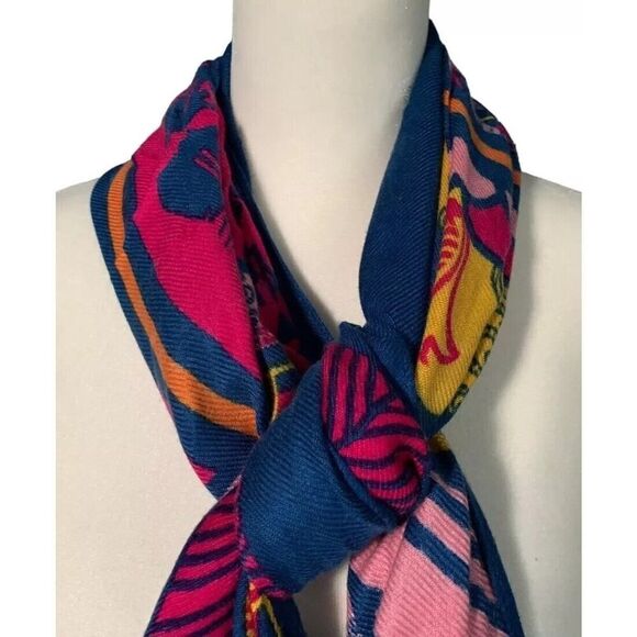 Womens Scarf Ford Cares Warriors in Pink 2014 Breast Cancer Awareness 72x27 - Picture 2 of 10